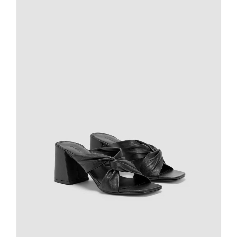 Everlane Black Heels with Chunky Block Heel